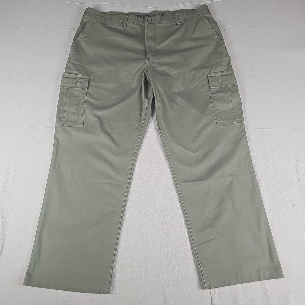 Duluth Trading Co Pants‎ Men's 40x30 Green Flex Ballroom Khaki Cargo Relaxed Fit